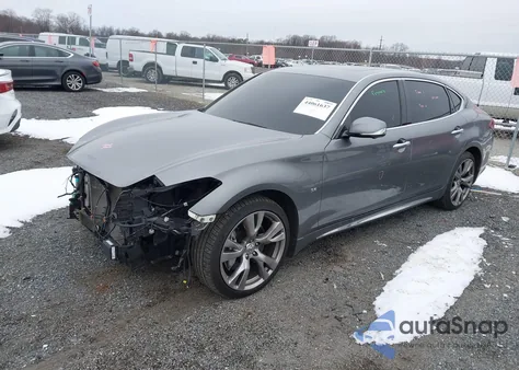 2015 Infiniti Q70L 5.6X z USA, uszkodzony, nr VIN JN1AY1PR7FM180072